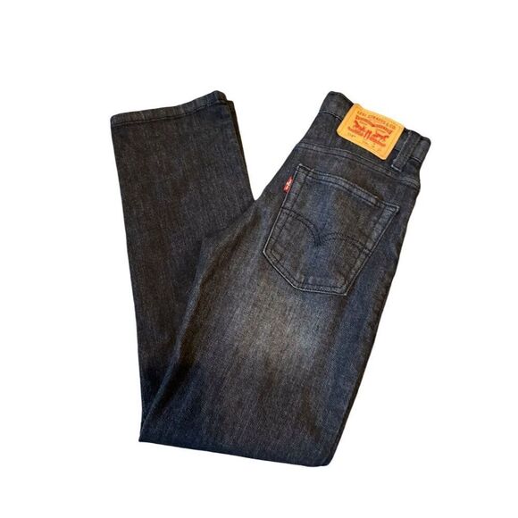 Levi's 514 Men's Straight Jeans W26 L27 Dark Wash Blue Denim - Picture 9 of 11